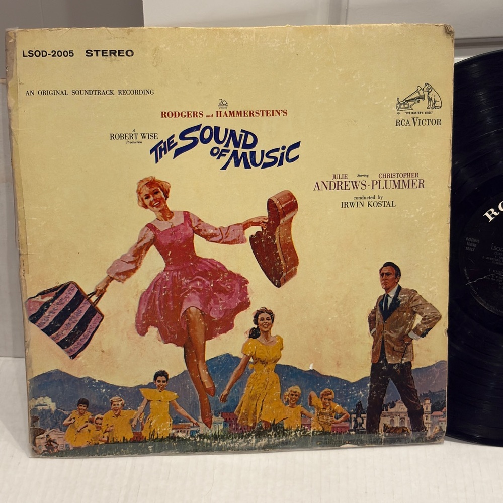 The Sound of Music Vinyl Record - Black vintage 1965